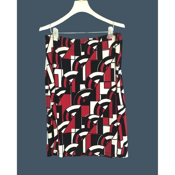 New York & Company Dresses & Skirts - NEW YORK & COMPANY-WOMENS GRAPHIC LIGHT WEIGHT PULLOVER KNEE LENGHT SKIRT SIZE L